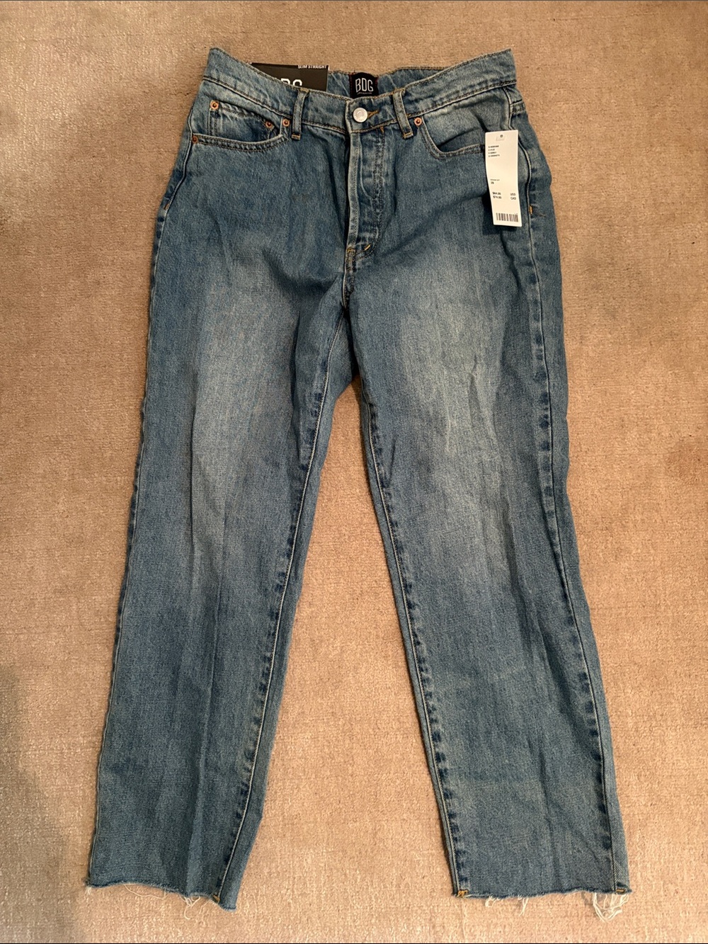 Urban Outfitters BDG Straight-Leg Jeans in Light Blue Wash
